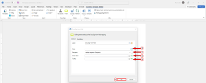 Using the DocuSign form field window 